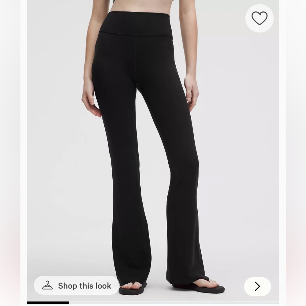 NWT Lululemon Groove SHR Nulu Flared Pant Size 4 Black Regular